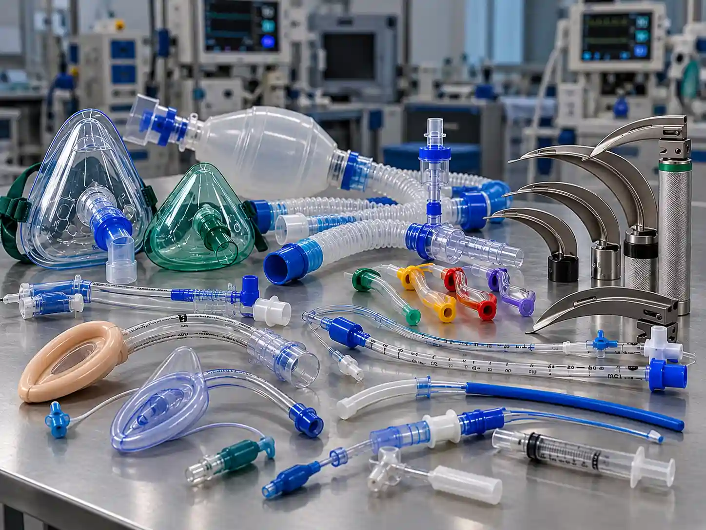 Medical anaesthesia and airway management devices